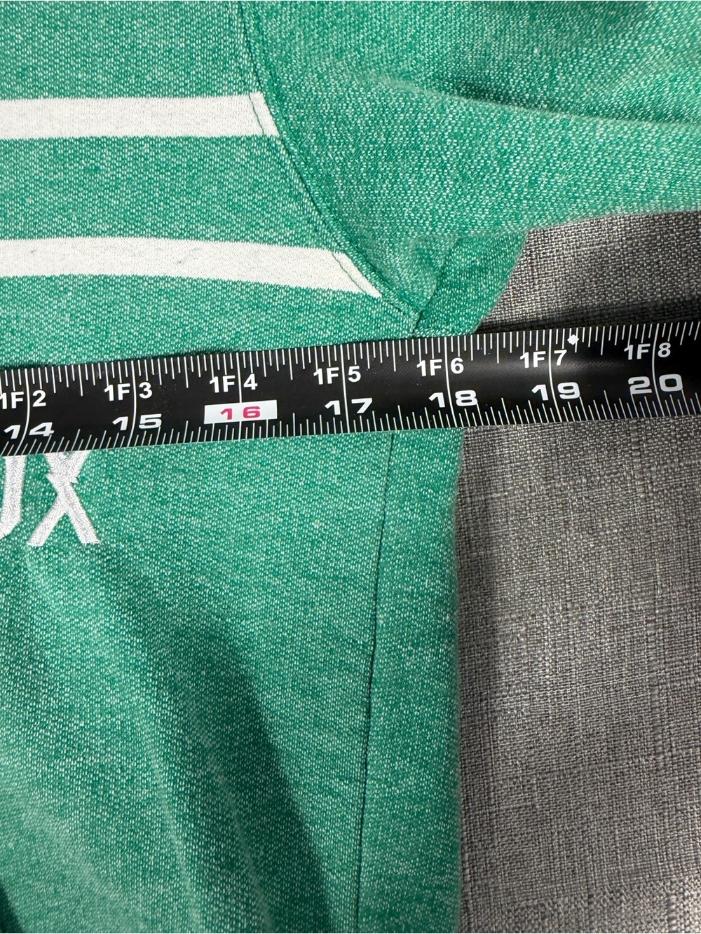 Fox Racing Hoodie Mens Small Green White Stripe Full Zip Logo Skate Moto - Picture 8 of 9
